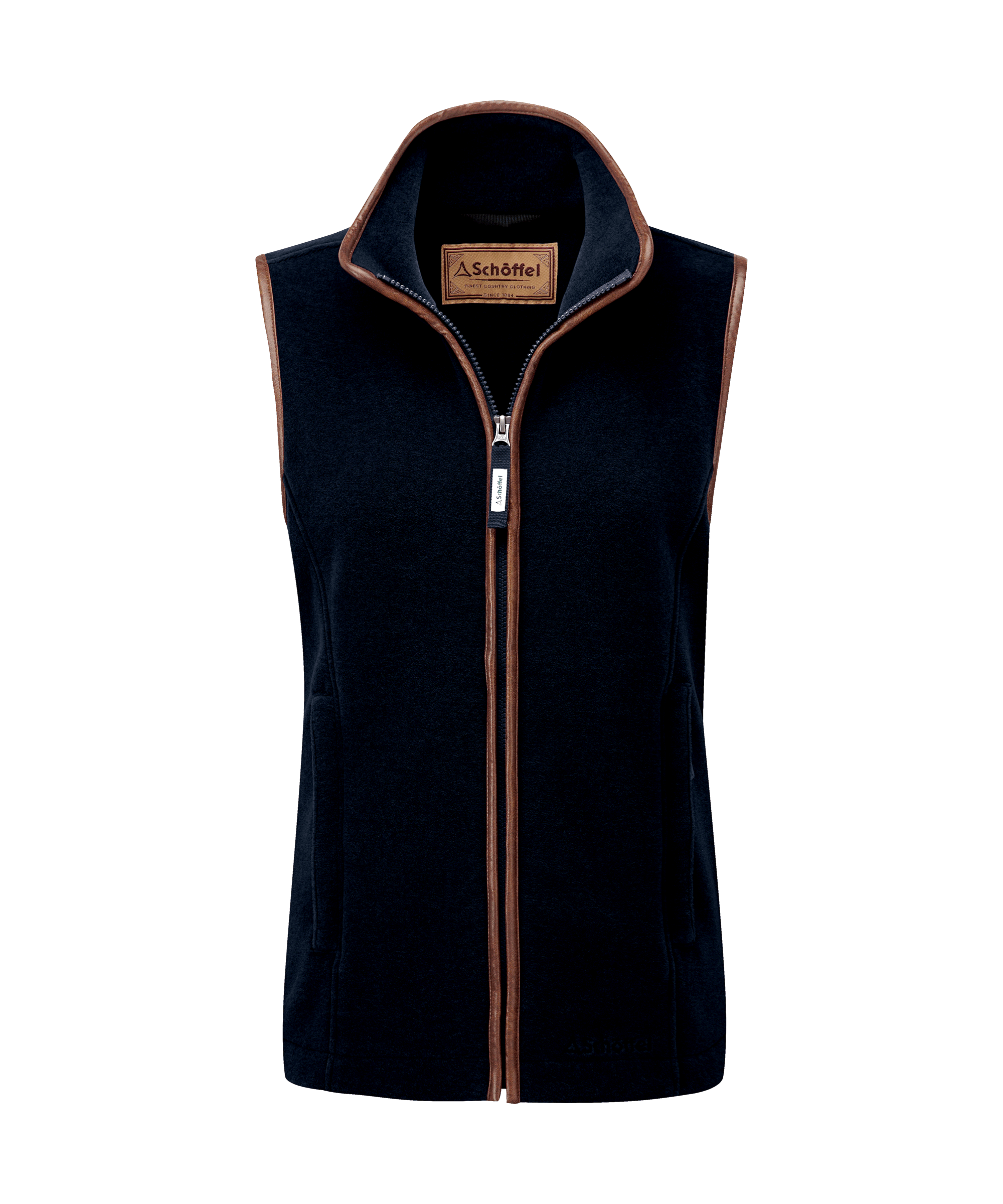 Women s Lyndon Fleece Gilet Navy Blue Schoffel Country