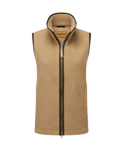 Women's Lyndon Retro Fleece Gilet Beige | Schöffel Country