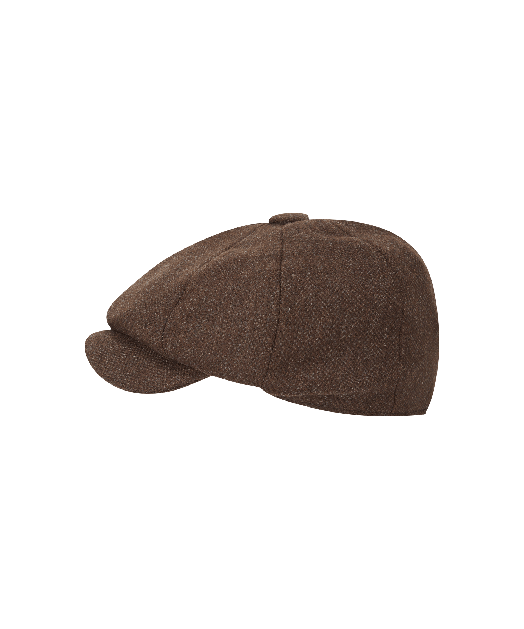 Schöffel Women's Newsboy Cap in Brown — eight-panel tweed newsboy cap in warm brown, a classic countryside accessory to complete any country outfit with heritage style