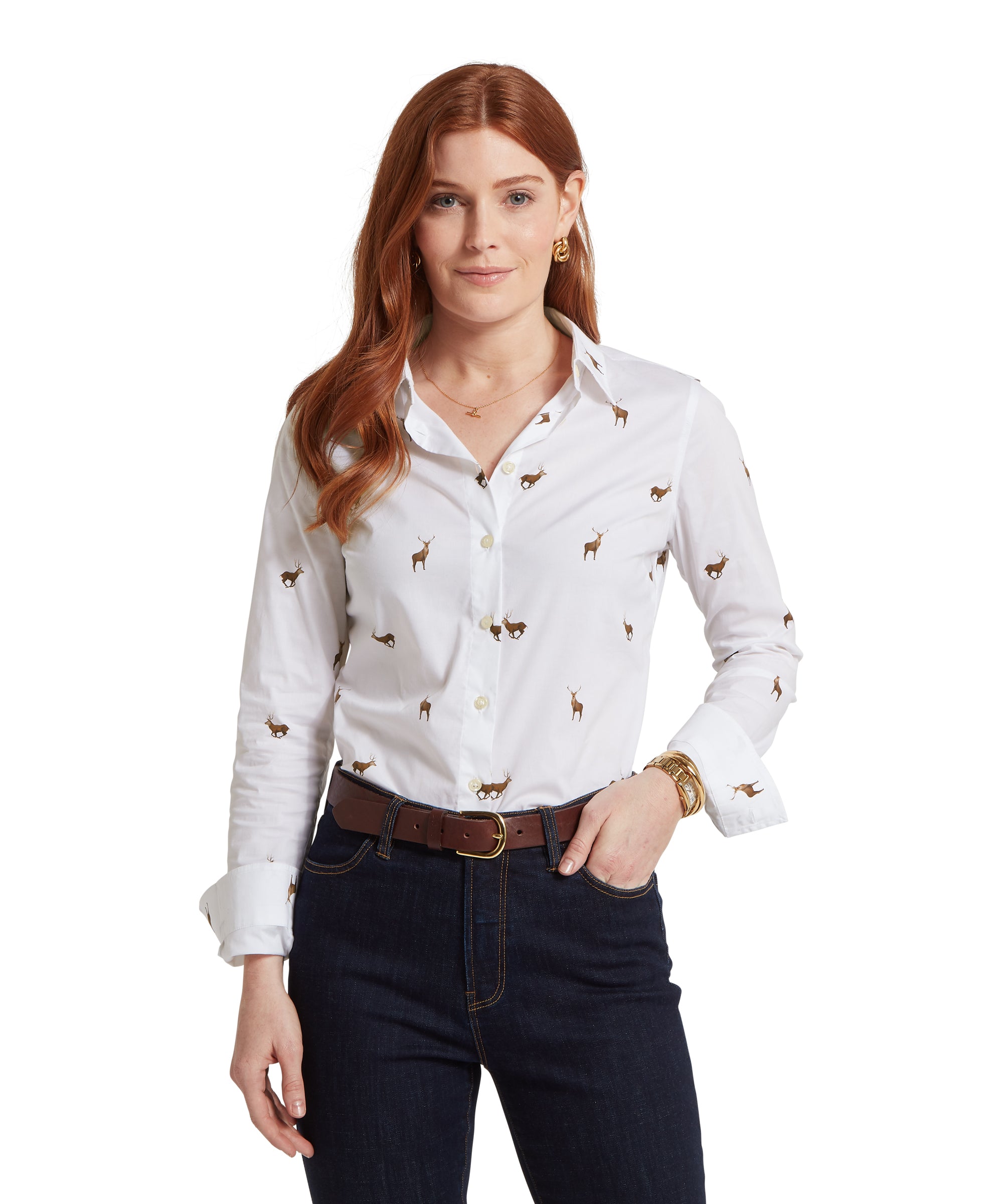 Norfolk Shirt - Stag Print