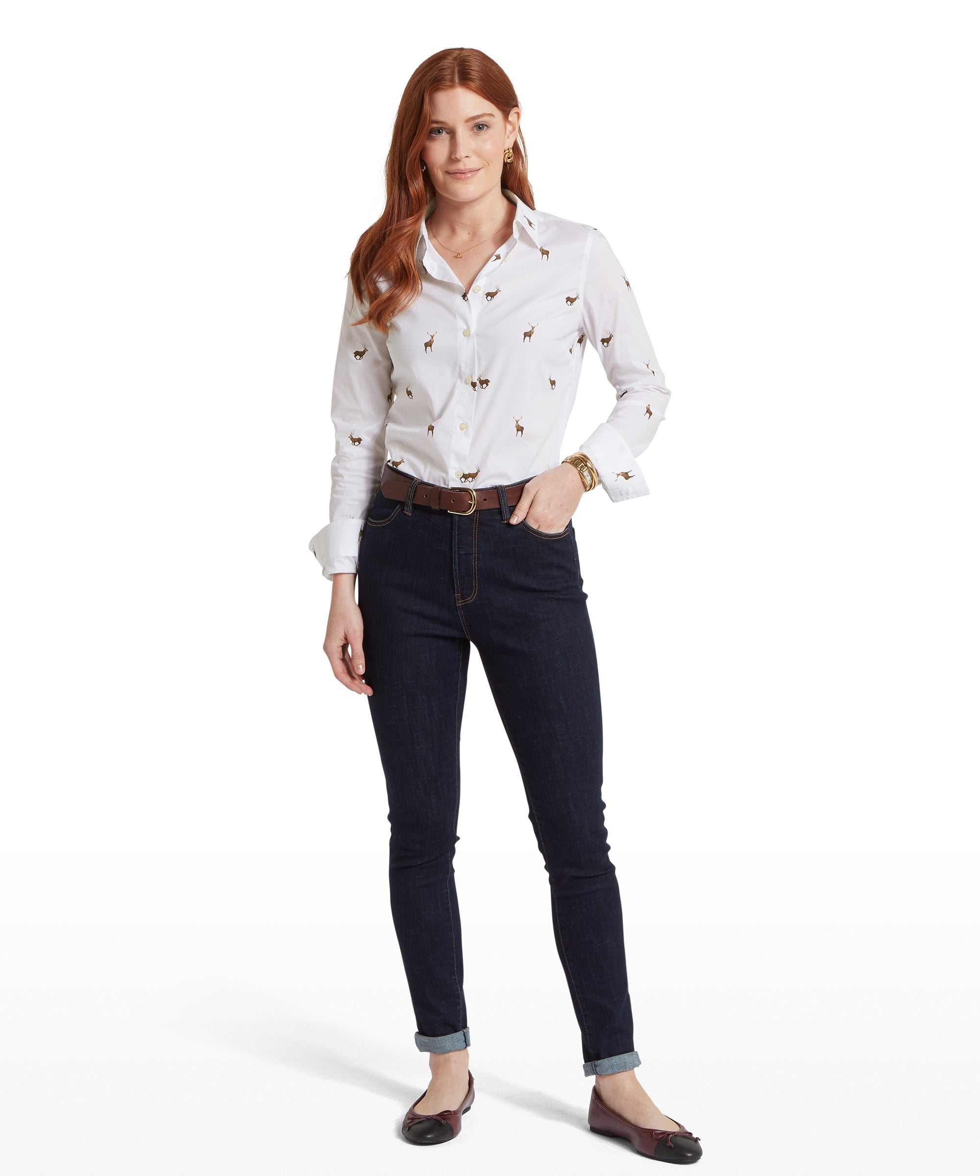Norfolk Shirt - Stag Print