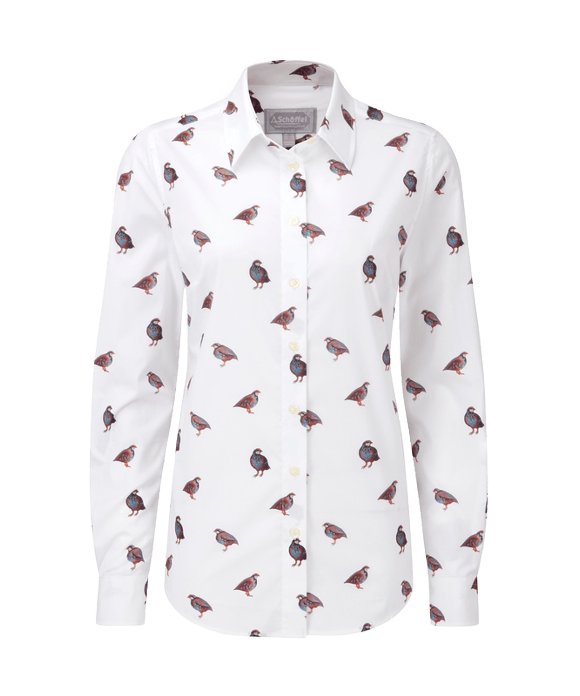 Schöffel Norfolk Shirt for Womens in Brown White