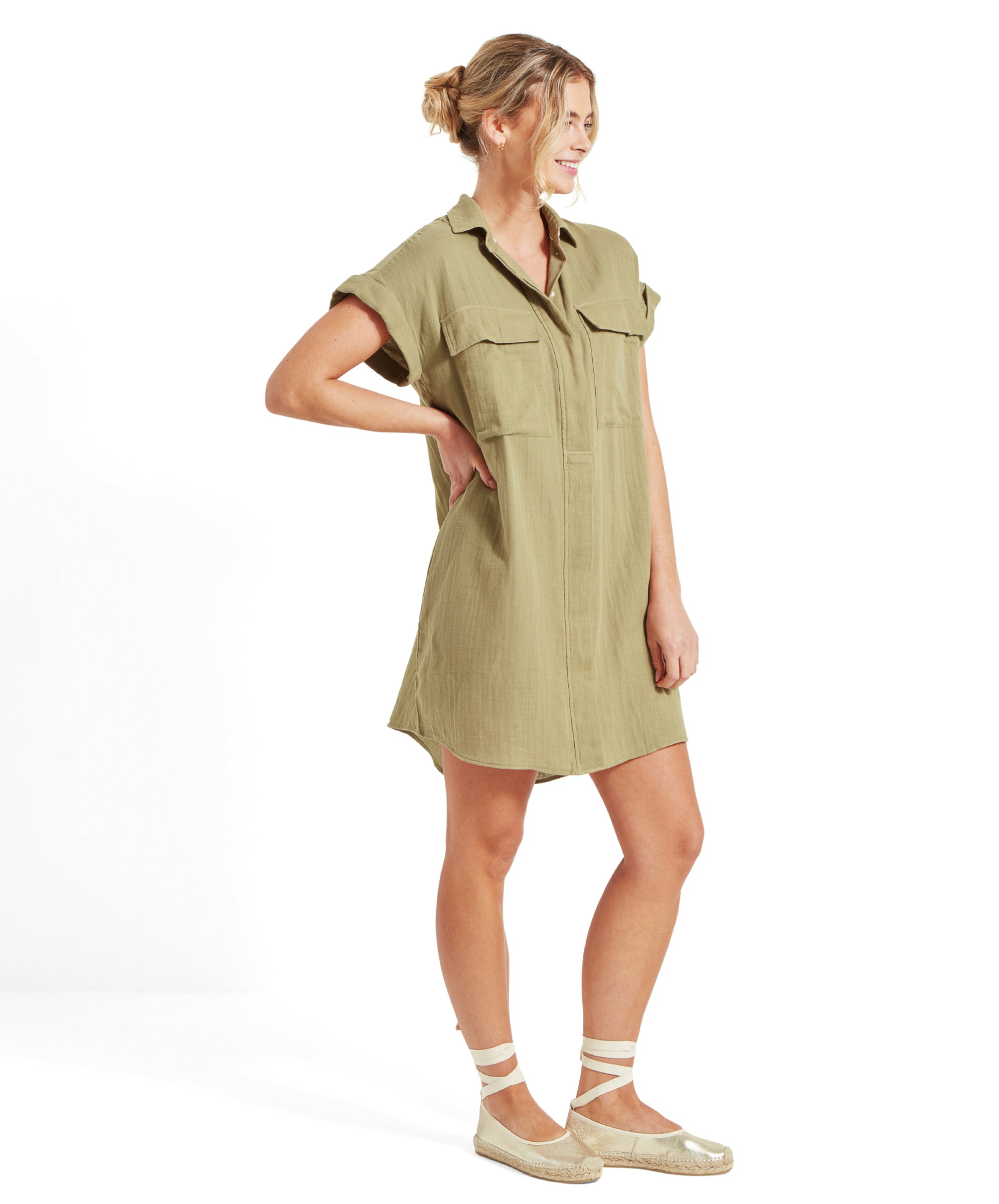 Women's Olive Dress Light Khaki Green | Schffel Country Women's Olive Dress Light Khaki Green | Schffel Country