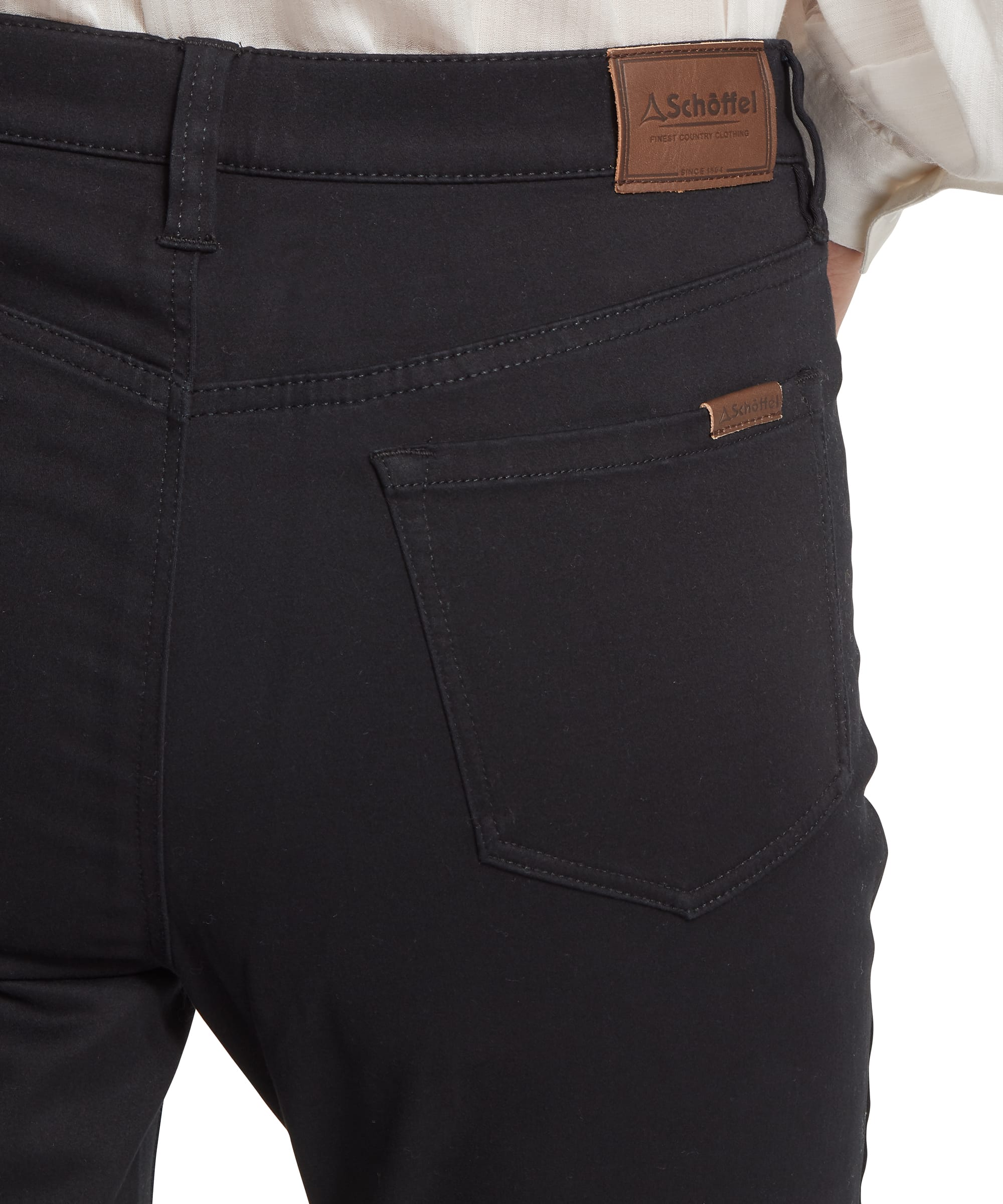 Schöffel Poppy Jean for women in Black, back pocket back side