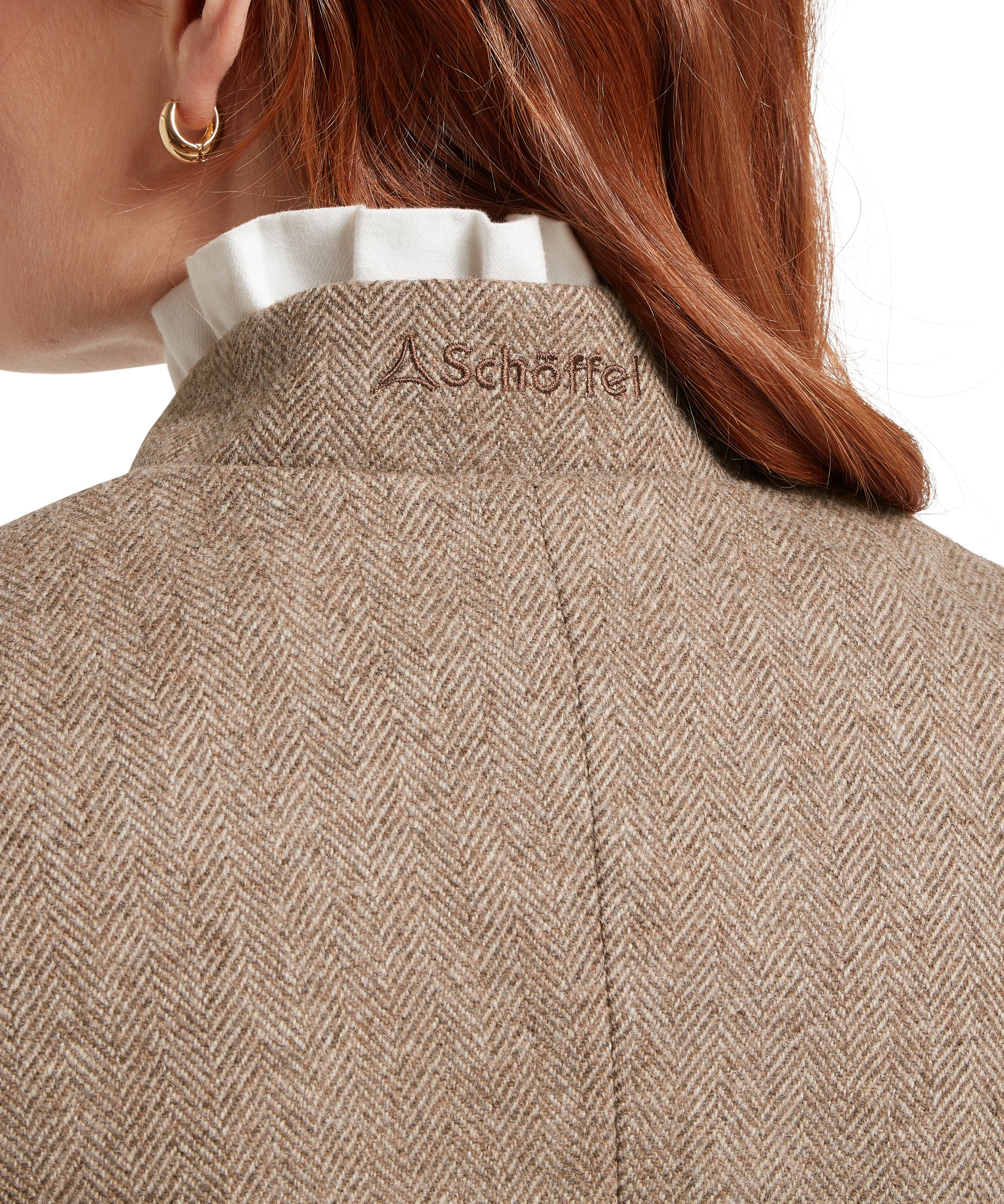 Portree Tweed Jacket - Cobblestone Herringbone Tweed