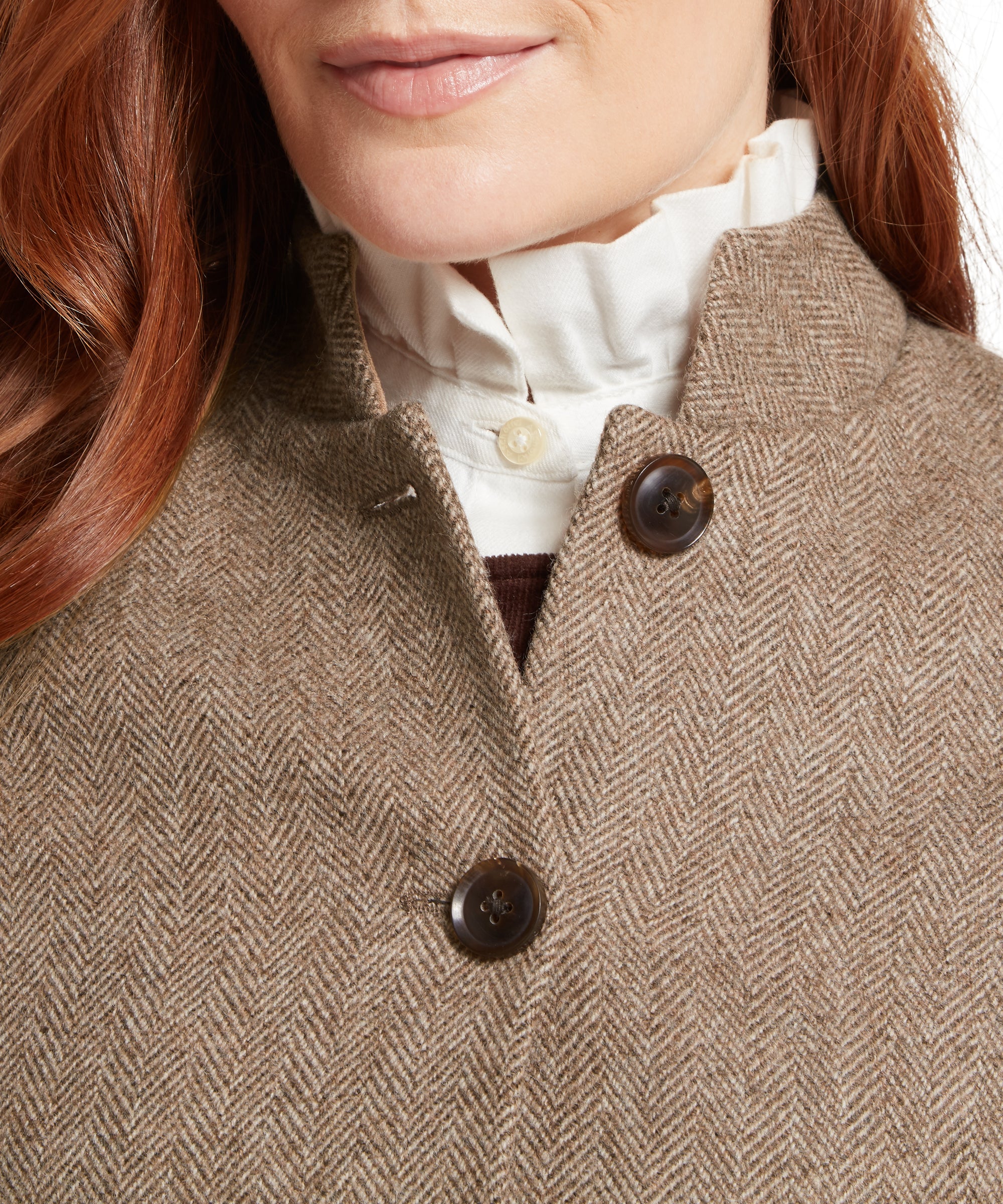 Portree Tweed Jacket - Cobblestone Herringbone Tweed