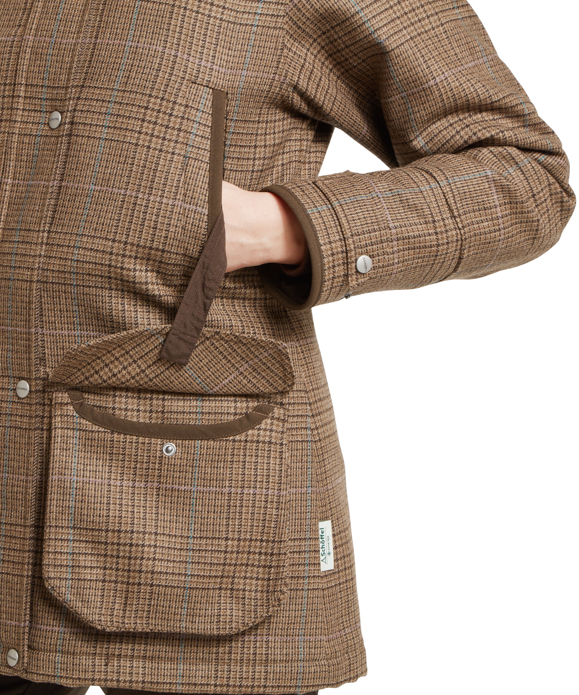 Women's Ptarmigan Tweed Coat - Teviot Tweed