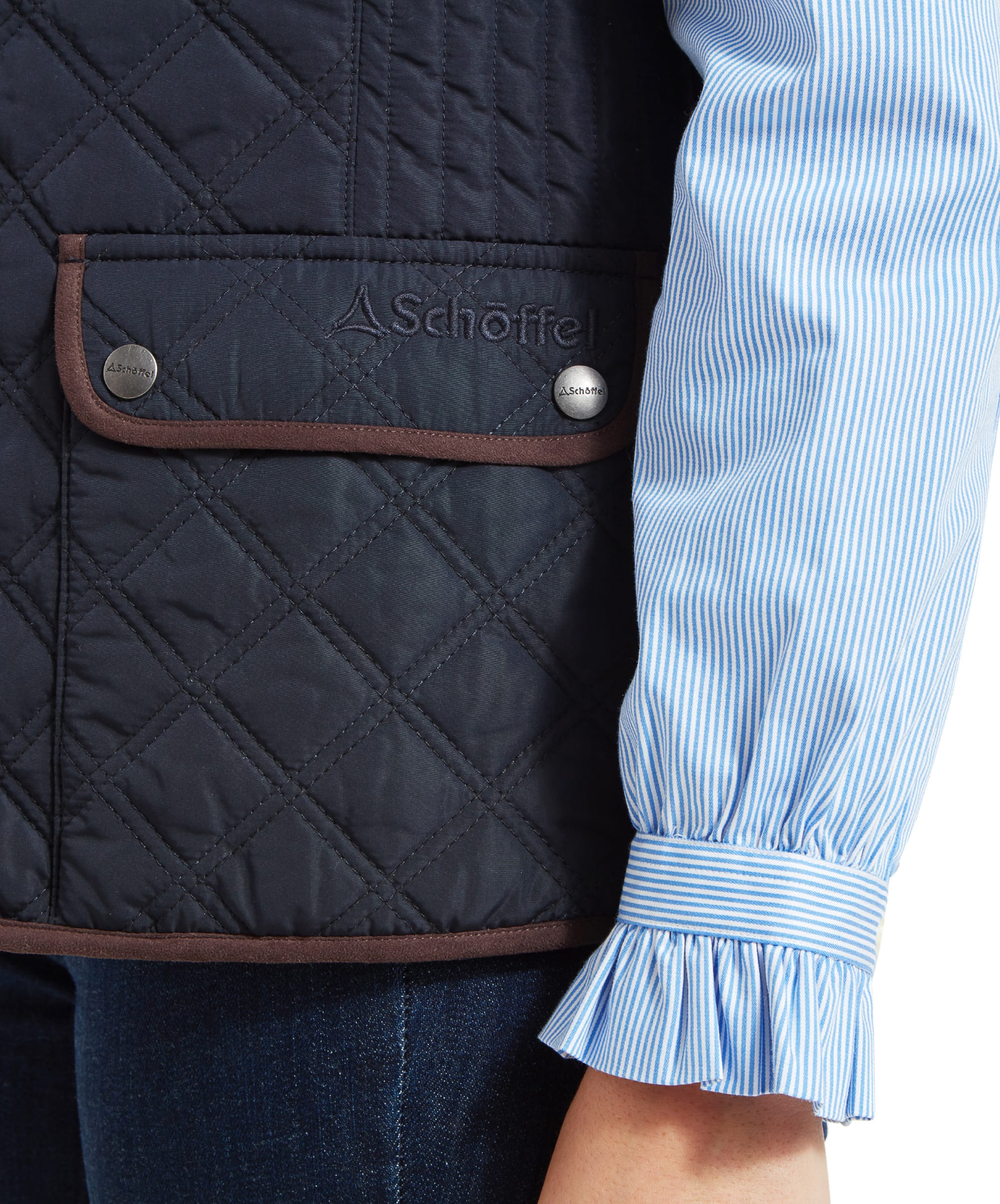 short quilting & jersey gilet set short quilting & jersey gilet set