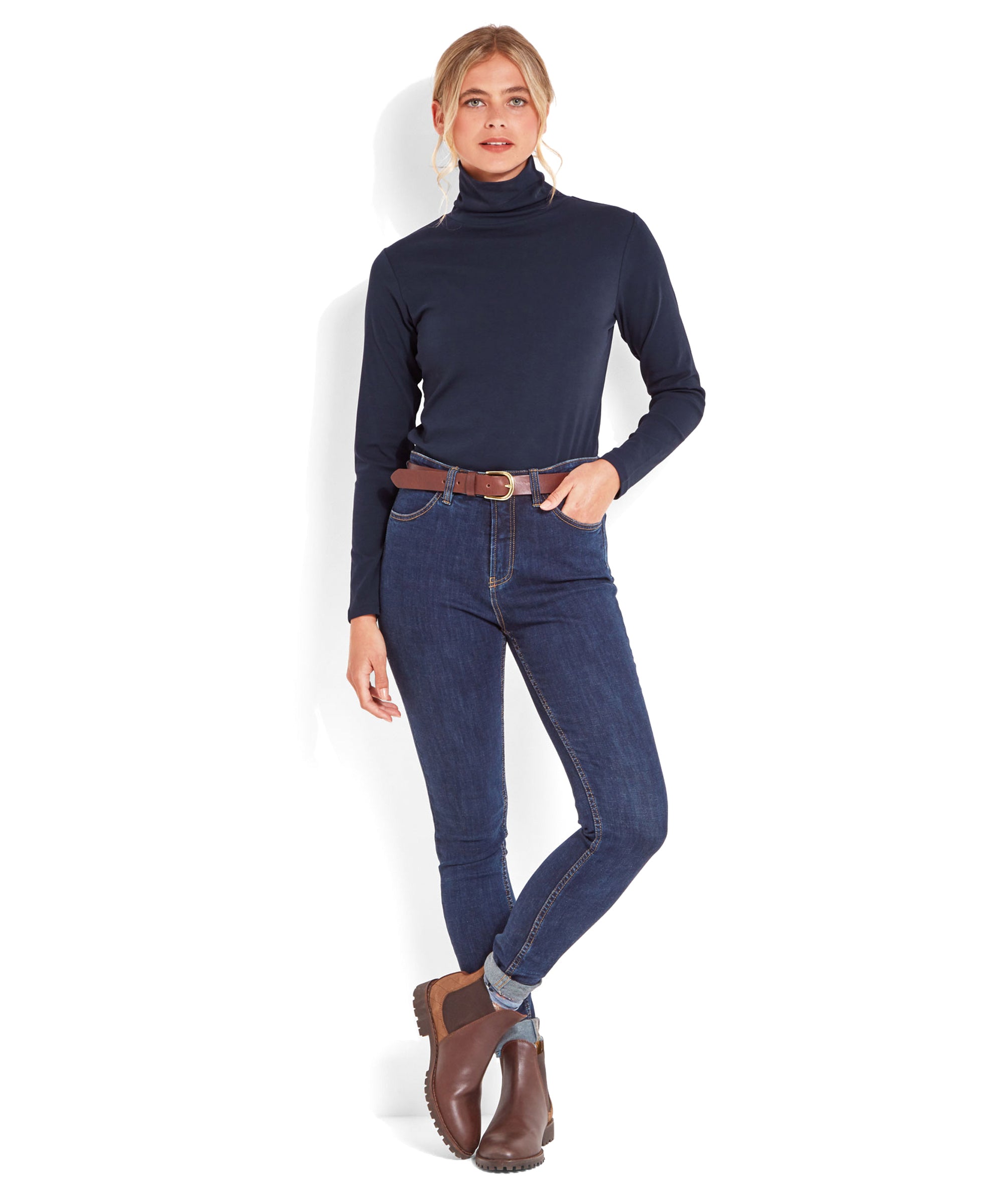 Women's Rosedale Roll Neck Navy | Schöffel Country US