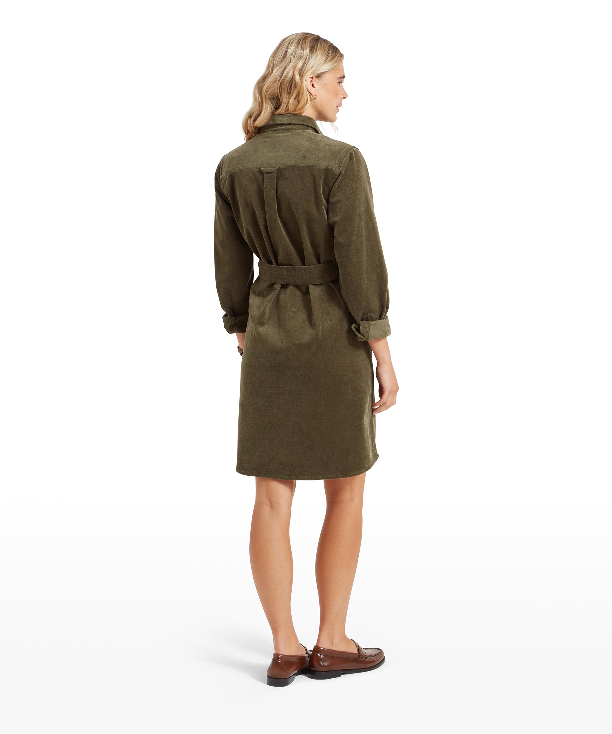 Sage Cord Dress - Dark Sage Sage Cord Dress - Dark Sage