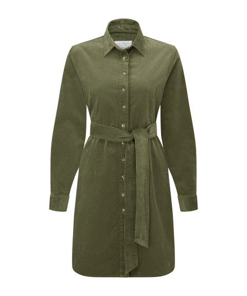 Women's Sage Cord Dress Green