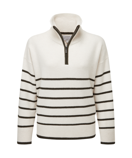 Women's Sandsend Quarter Zip Jumper White | Schöffel Country