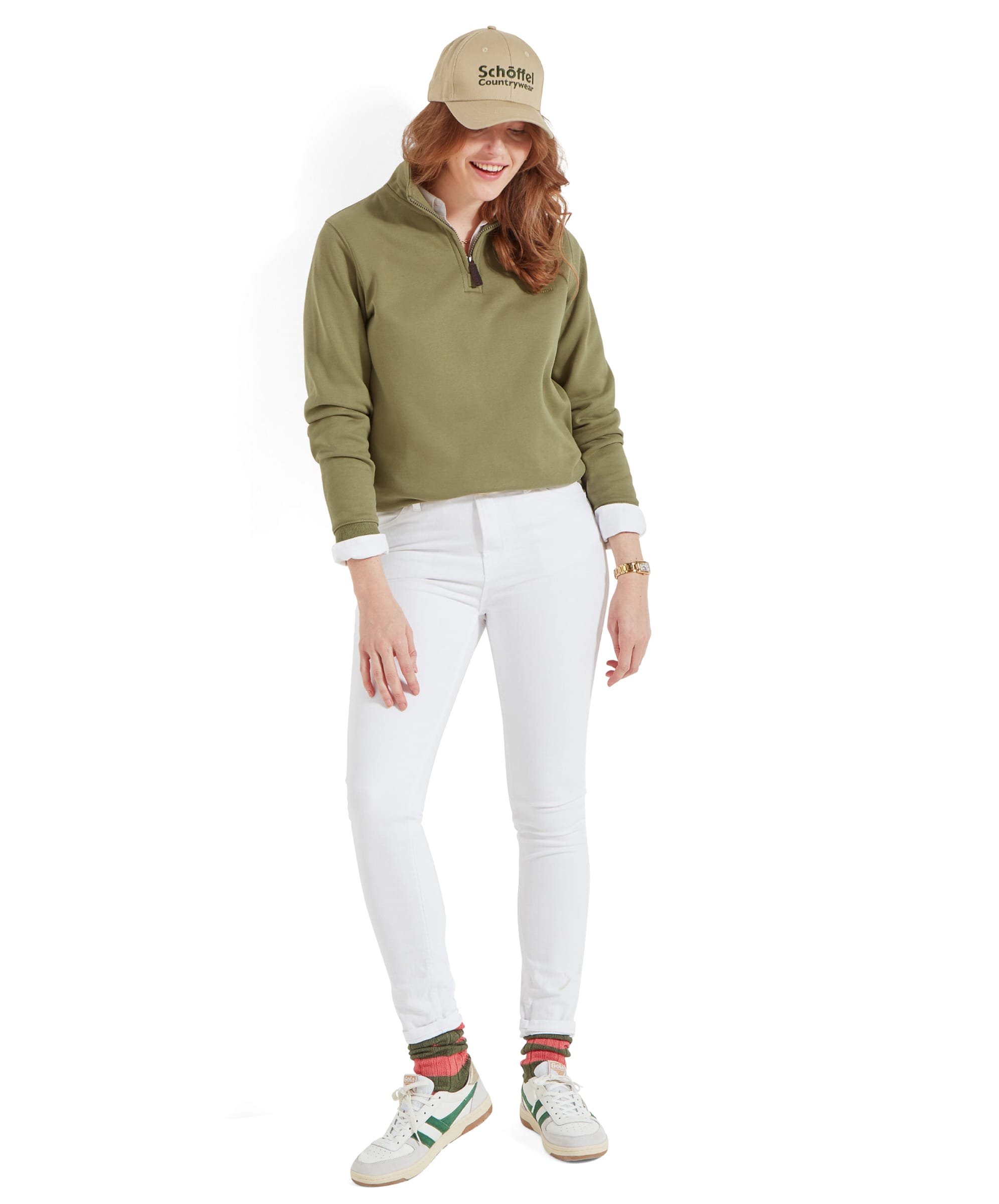 Women s Sennen Sweatshirt Light Green Schoffel Country