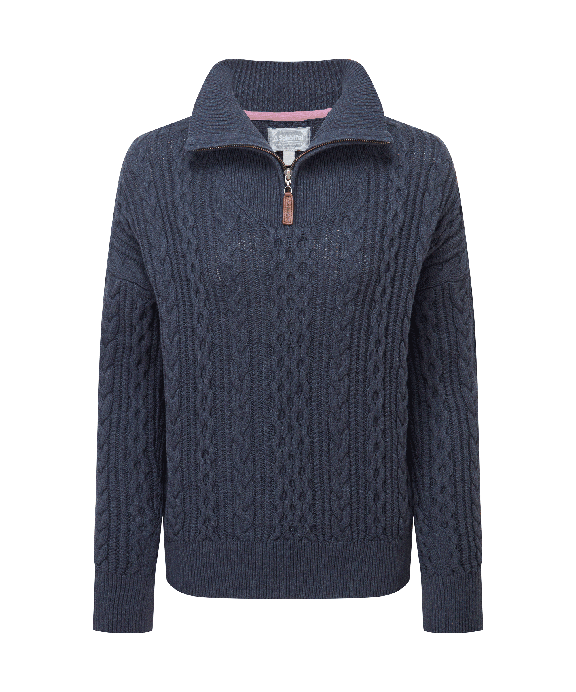 Settle Quarter Zip Slate Navy