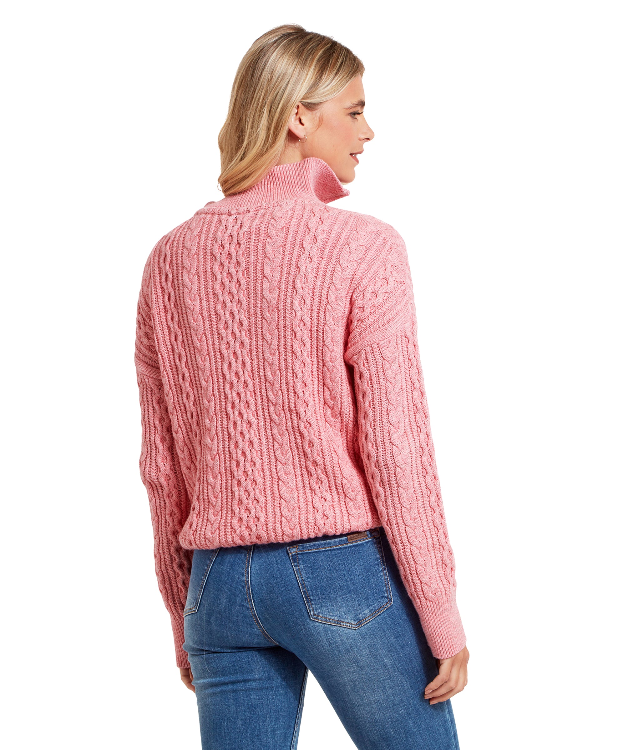 Women's Settle Quarter Zip Dusky Pink Schöffel Country