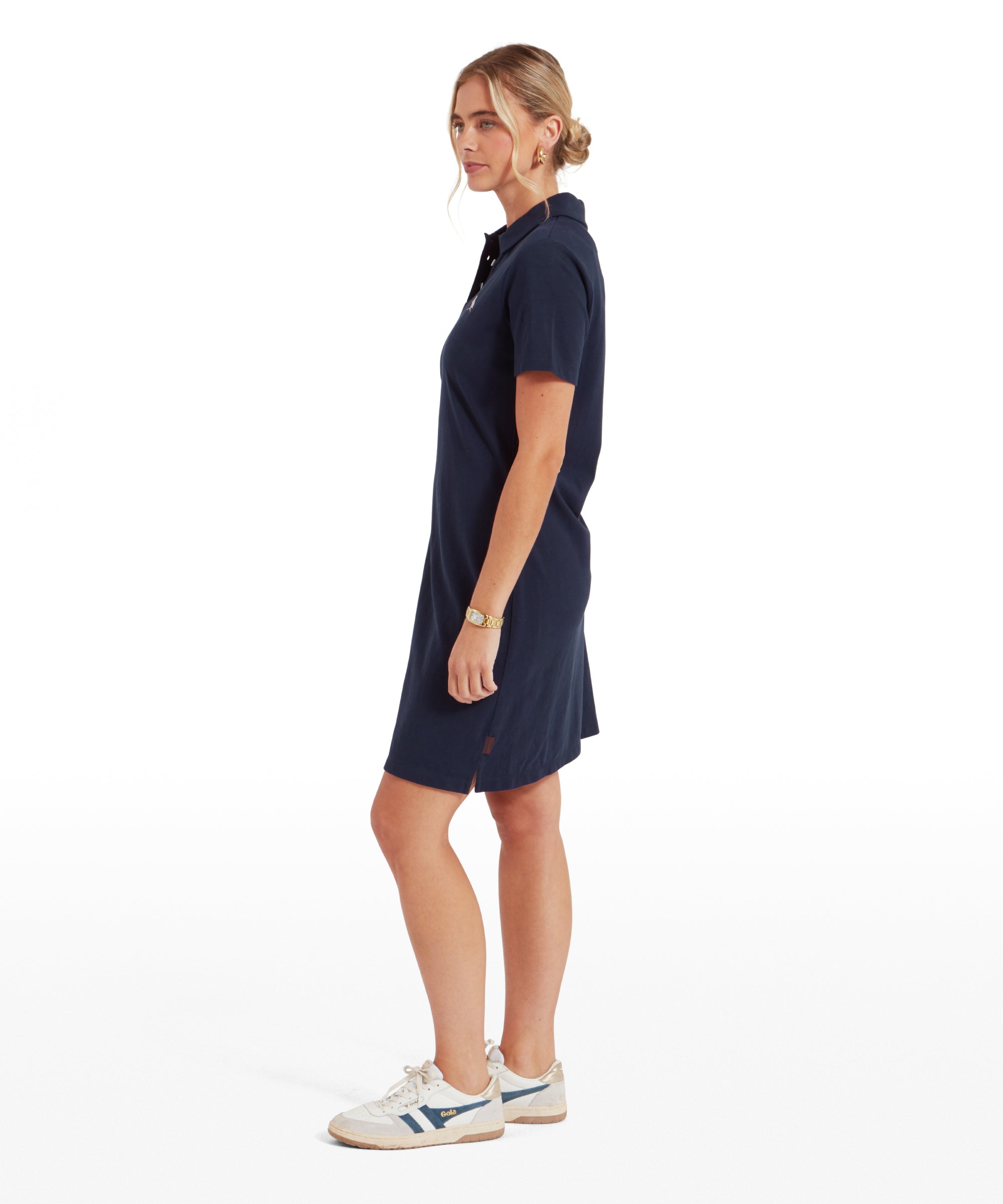 Women's St Ives Polo Dress Navy Blue | Schffel Country Women's St Ives Polo Dress Navy Blue | Schffel Country