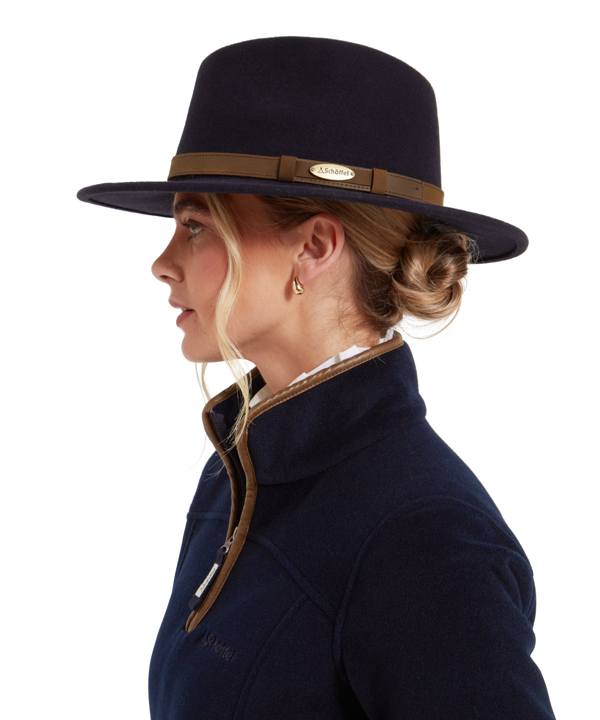 Women's Willow Fedora Hat II Navy Schöffel Country